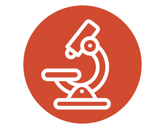 Icon of a microscope